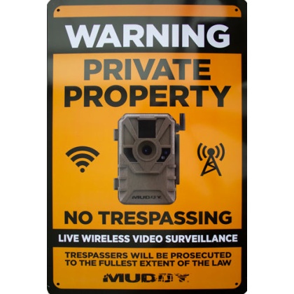 Muddy Live Wireless Video - Surveillance Sign 8\