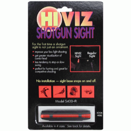 Hiviz Shotgun Front Sight - Magnetic Rib .328-.437\