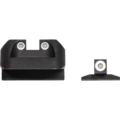 Night Fision Tritium White Dot - Square Rear Novak Sight Set