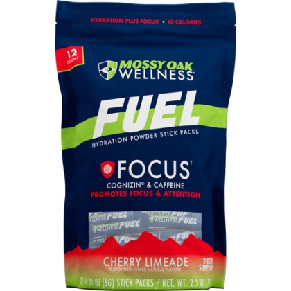 Mossy Oak Wellness Fuel Focus - Cherry Limeade 12 Stick Pack