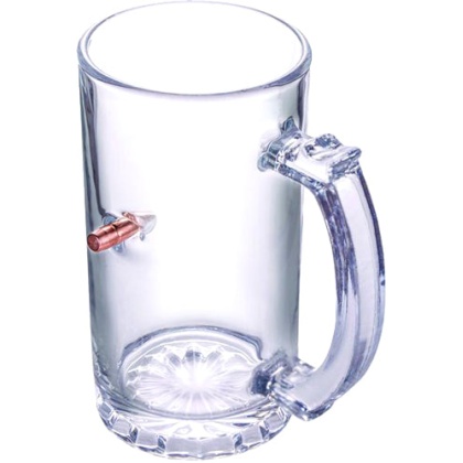 2 Monkey Bullet Pint Mug - With A .308 Cal Bullet