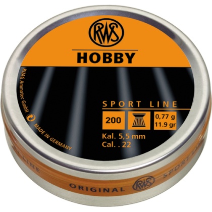 RWS PELLETS 22 HOBBY 11.9GR