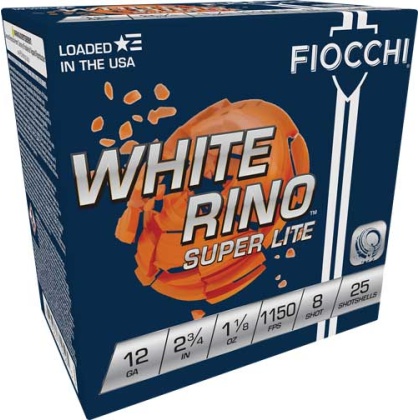 FIOCCHI WHITE RINO 12GA 2.75\