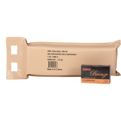 PMC 223 REM 55GR FMJ-BT