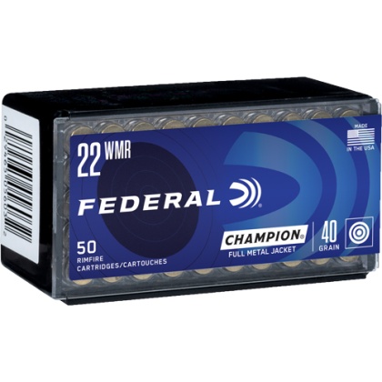 FEDERAL 22WMR 40GR FMJ 1880FPS