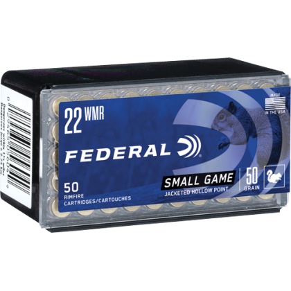 FEDERAL 22WMR 50GR JHP 1530FPS