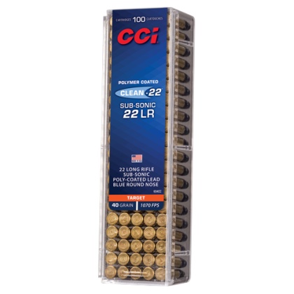 CCI CLEAN 22LR 40GR BLUE POLY