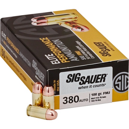 SIG 380 ACP 100GR FMJ