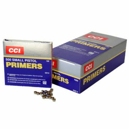 CCI PRIMERS 500 SMALL PISTOL