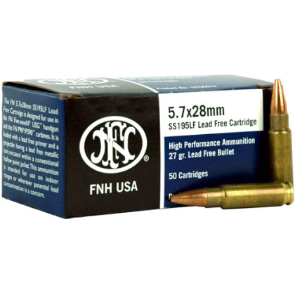 FN 5.7X28 27GR LEAD FREE JHP