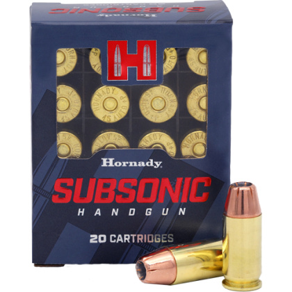 HORNADY SUBSONIC 45 ACP 230GR